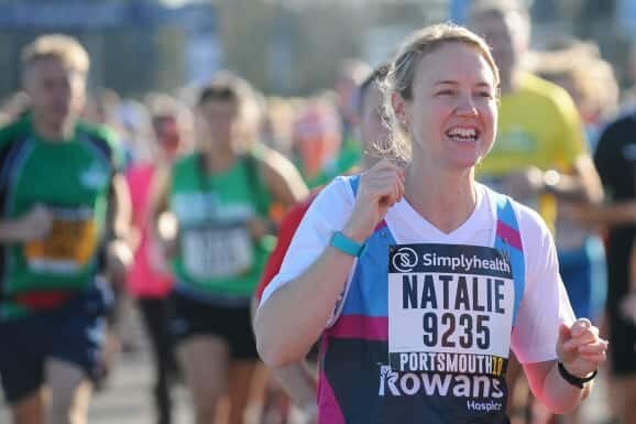 Natalie March from Physio-logical takes part in the Great South Run!