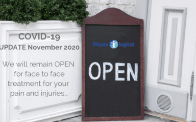 Covid Update – Nov 2020 We remain OPEN during lockdown