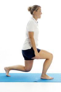 physiotherapist lunging